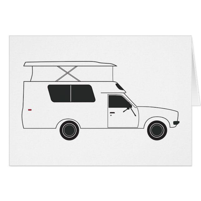 Cartão pop para acampamento de chinook (Frente Horizontal)