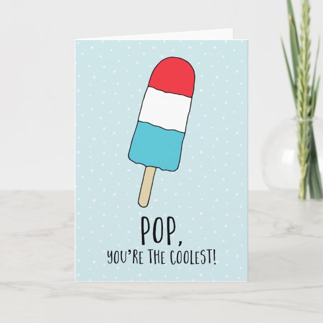 Cartão Pop You're The Coolest | Father's Day Card (Frente)