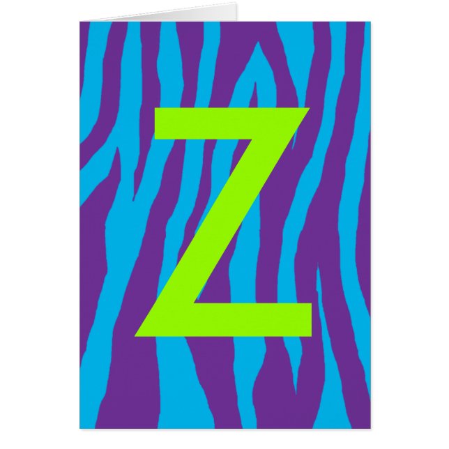 Cartão Pop Zebra (Frente)