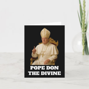 Cartão Pope Donald Trump O Divino