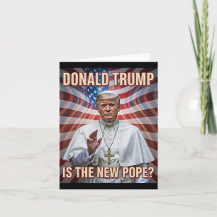 Cartão Pope Engraçado E Presidente Donald Trump