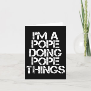 Cartão Pope Funny Surname Family Tree Aniversário Reunião