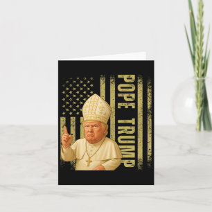 Cartão Pope Trump 2025