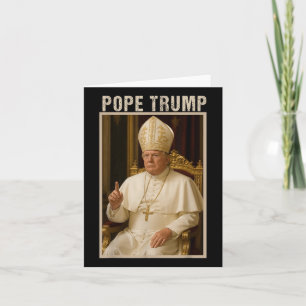 Cartão Pope Trump, engraçadinho católico Tee