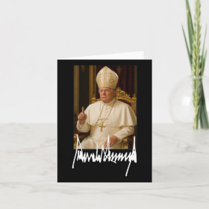 Cartão Pope Trump Engraçado Presidente Americano Trump Va