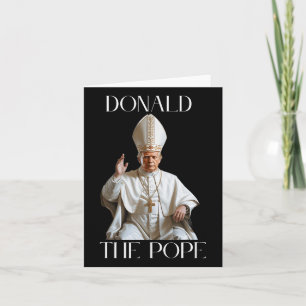 Cartão Pope Trump Funny Trump Vaticano Christian Retro Ch