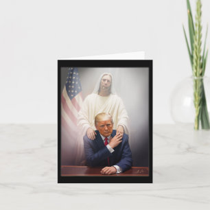 Cartão Pope Trump Funny Trump Vaticano Christian Retro Ch