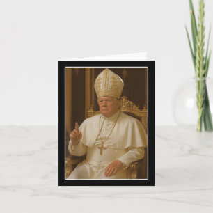 Cartão Popo Trump Vaticano Church Papa Trump Engraçado Ch