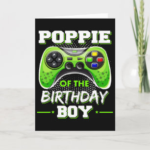 Cartão Poppie Das Decorações Do Aniversariante Video Game