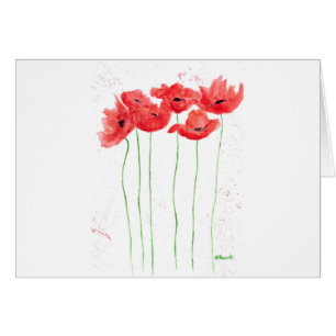 Cartão Poppies