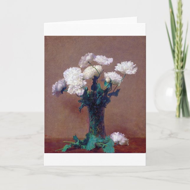 Cartão Poppies, Henri Fantin-Latour (Frente)