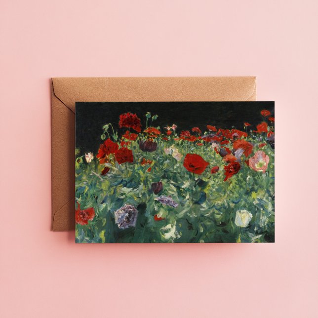 Cartão Poppies | John Singer Sargent (Criador carregado)