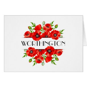 Cartão Poppies Notecard