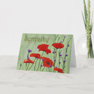 Cartão Poppies Simpatia
