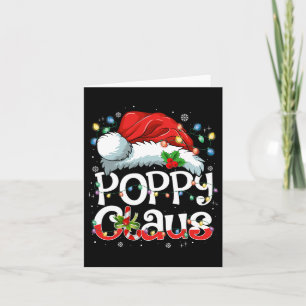Cartão Poppy Claus Xmas Papais noeis que Correspondem ao