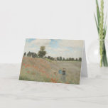 Cartão Poppy Field Próximo da Argentina por Claude Monet<br><div class="desc">O Campo Poppy próximo ao Argenteuil (1873), de Claude Monet, é uma pintura de arte vintage impressionismo que apresenta uma mãe e um filho num campo com flores vermelhas de papoila no Argenteuil, na França. Sobre o artista: Claude Monet foi fundador do movimento de pintura impressionista francês, com a maioria...</div>