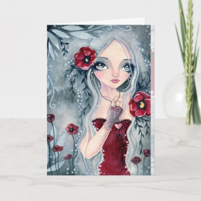 Cartão Poppy, from the mist  - blank card (Frente)