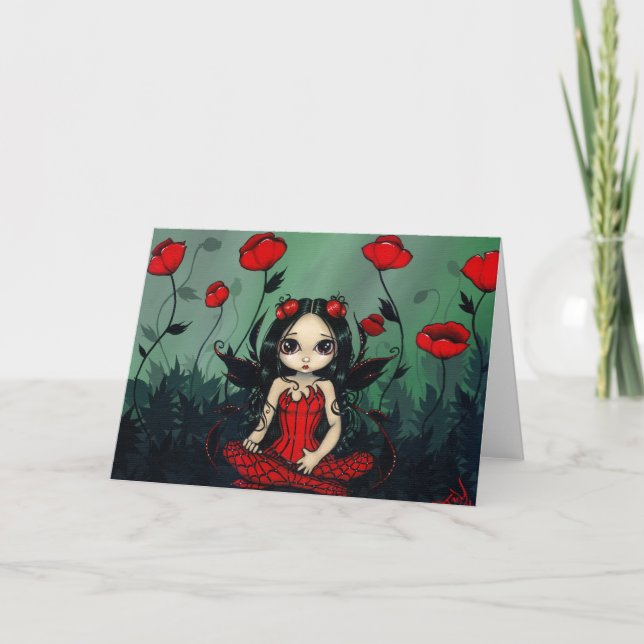 Cartão "Poppy Garden" Greeting Card (Frente)