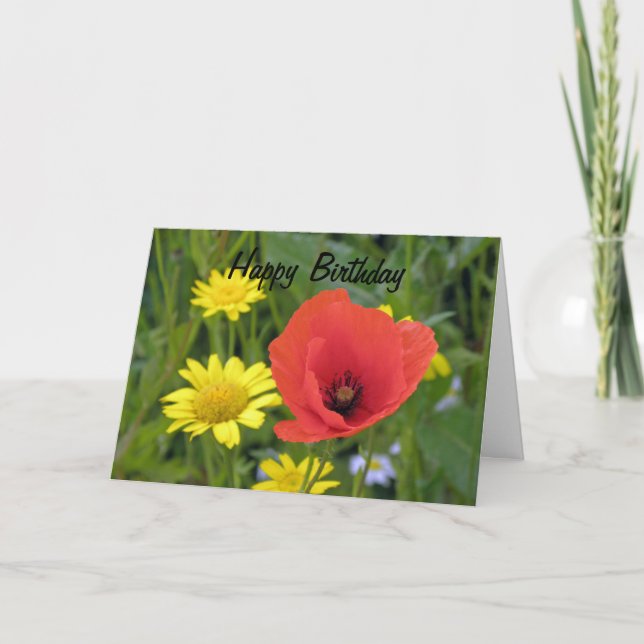 Cartão Poppy Greeting Card (Frente)
