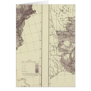 Cartão População dos EUA 1830-1840