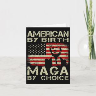 Cartão Por Birth Maga By Choice Pro Trump 2024 Us Flag