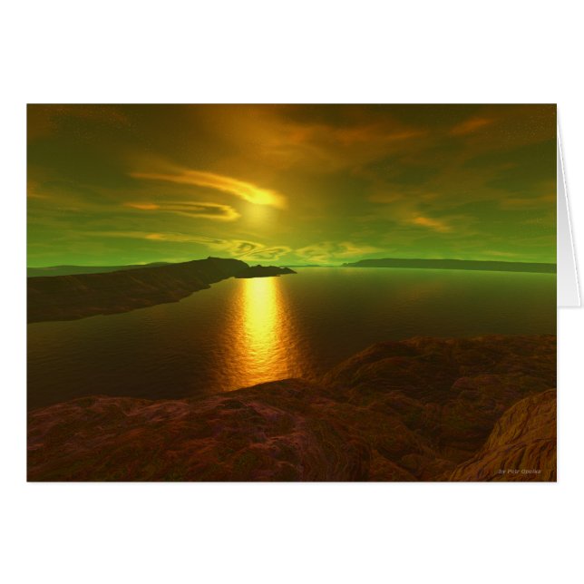 Cartão pôr do alienígena (Frente Horizontal)