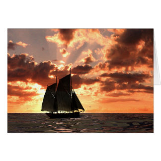 Cartão pôr do sol