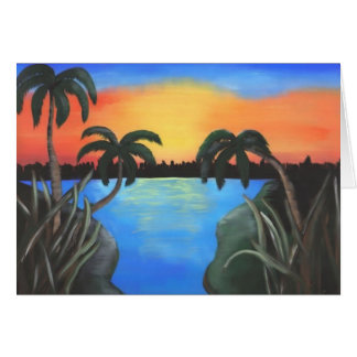 Cartão Pôr do sol
