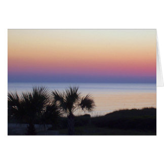 Cartão pôr do sol