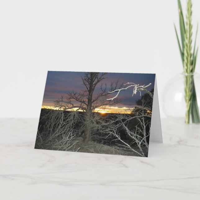 Cartão Pôr-do-sol (Frente)