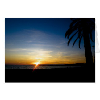 Cartão pôr do sol