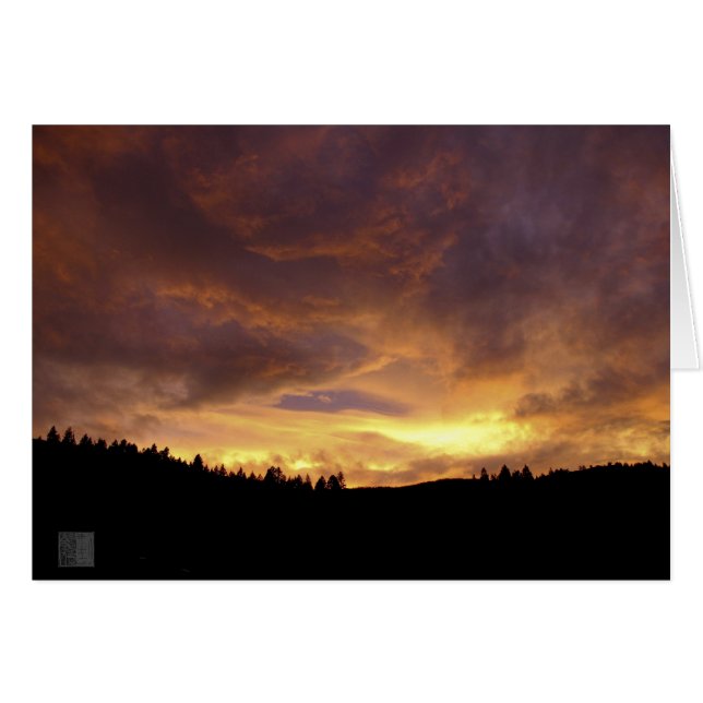 Cartão Por do sol (Frente Horizontal)