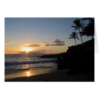 Cartão Por do sol 1 de Maui
