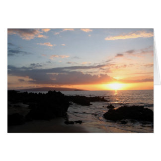 Cartão Por do sol 2 de Maui