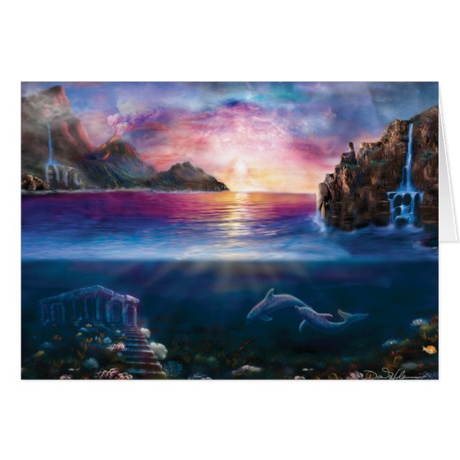 Cartão Por do sol da Escorpião (Frente Horizontal)