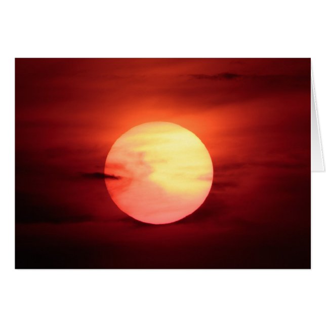 Cartão Por do sol da ficção científica (Frente Horizontal)