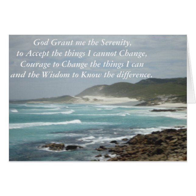 Cartão pôr do sol da serenidade 3 (Frente Horizontal)