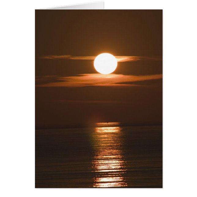 Cartão Por do sol de Croatia (Frente)