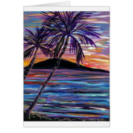 Cartão por do sol de Karen h