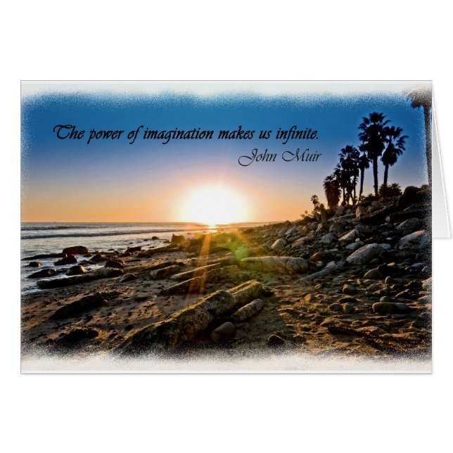 Cartão Por do sol de Muir (Frente Horizontal)