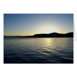 Cartão Por do sol de Tahoe