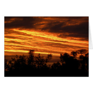 Cartão pôr do sol de verão em Canberra