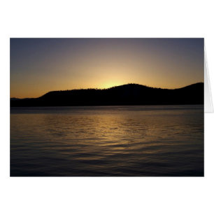 Cartão Por do sol dourado