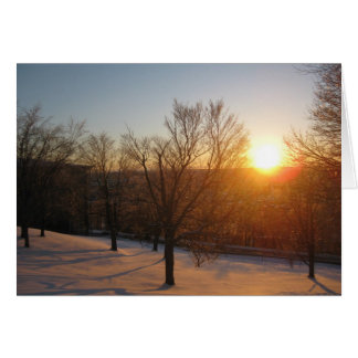 Cartão pôr do sol em março na RPI