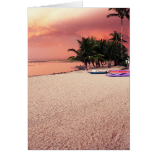 Cartão pôr do sol gambiano