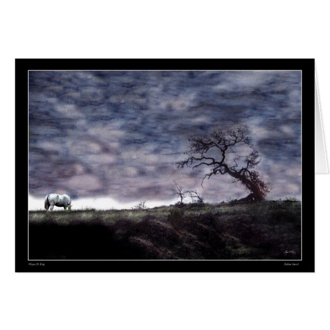 Cartão Por do sol indiano (Frente Horizontal)