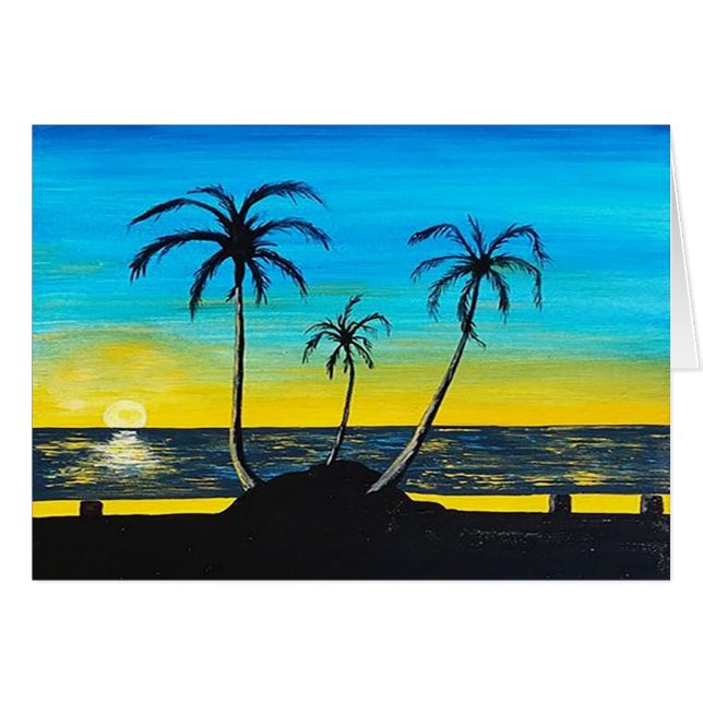 Cartão Por do sol mexicano (Frente Horizontal)