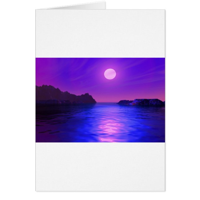 Cartão pôr do sol místico (Frente)