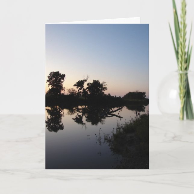 Cartão Pôr do sol na ferradura (Frente)