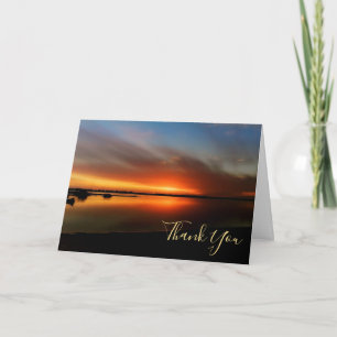 Cartão Pôr do sol na praia personalizado